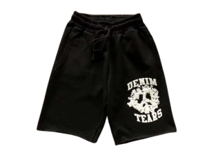 Denim Tear Black Logo Shorts