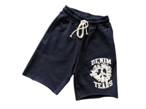 Denim Tear Blue Logo Shorts