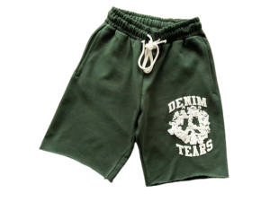Denim Tear Green Logo Shorts